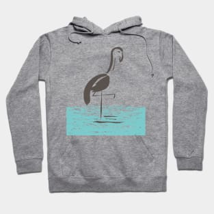 Brush Flamingo Hoodie